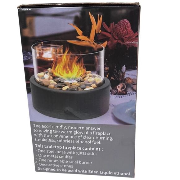 NWOT Copree Tabletop Fire Pit Portable Indoor & Outdoor Ethanol Fireplace - Picture 4 of 8
